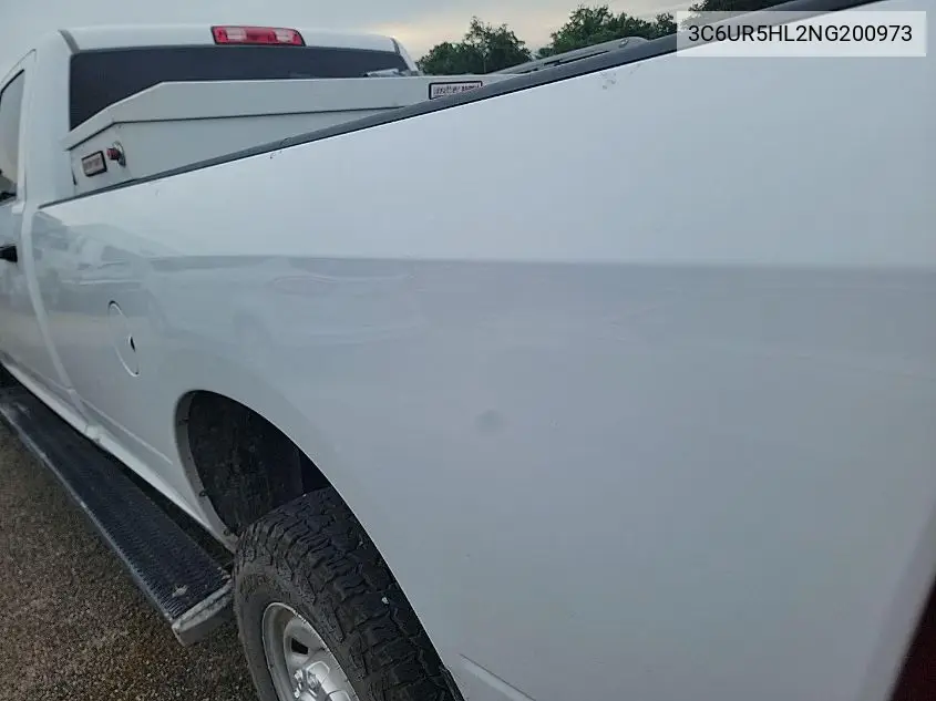2022 Ram 2500 Tradesman 4X4 8' Box VIN: 3C6UR5HL2NG200973 Lot: 42667239