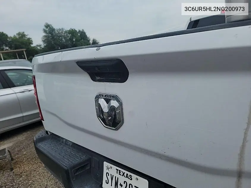 2022 Ram 2500 Tradesman 4X4 8' Box VIN: 3C6UR5HL2NG200973 Lot: 42667239