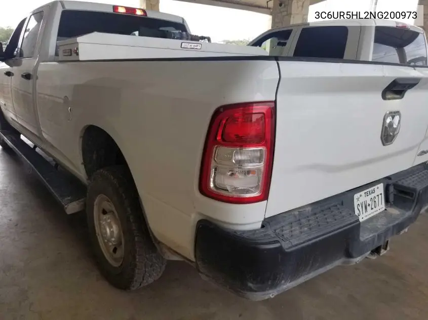 2022 Ram 2500 Tradesman 4X4 8' Box VIN: 3C6UR5HL2NG200973 Lot: 42667239