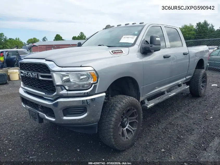 2023 Ram 2500 Tradesman 4X4 6'4 Box VIN: 3C6UR5CJXPG590942 Lot: 42587742