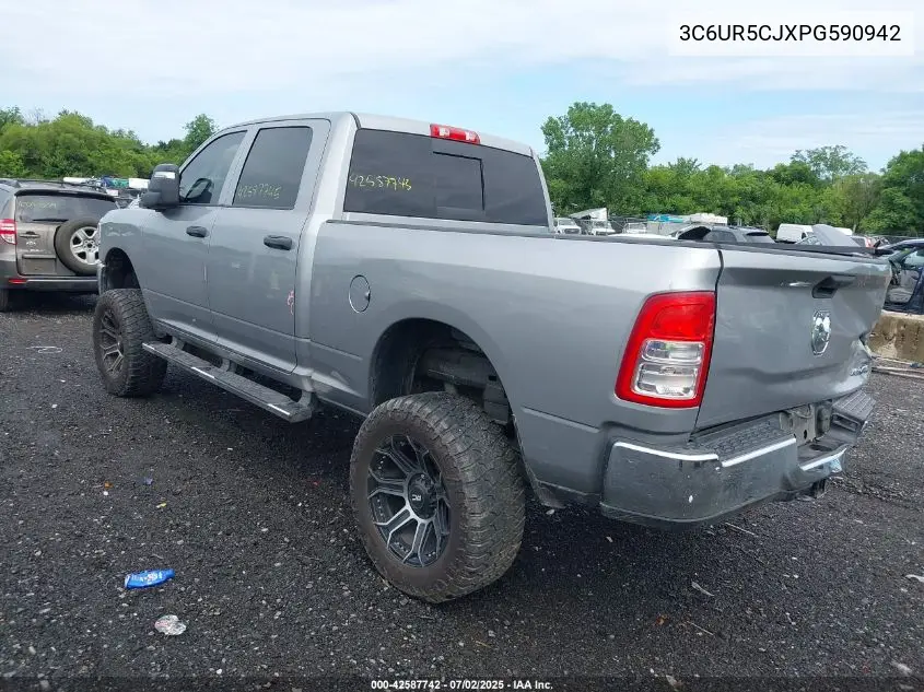 2023 Ram 2500 Tradesman 4X4 6'4 Box VIN: 3C6UR5CJXPG590942 Lot: 42587742