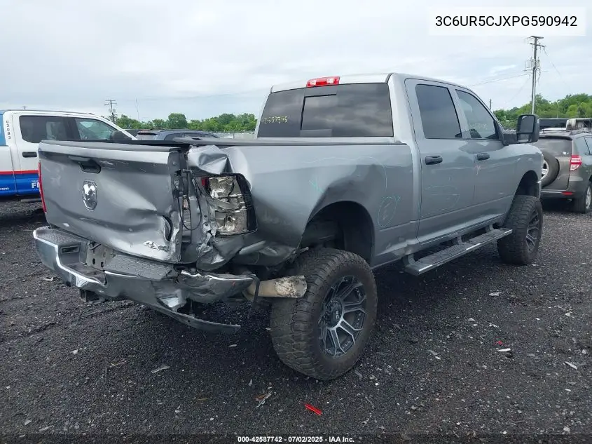 2023 Ram 2500 Tradesman 4X4 6'4 Box VIN: 3C6UR5CJXPG590942 Lot: 42587742