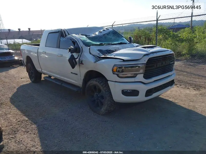 2023 Ram 2500 Laramie 4X4 6'4 Box VIN: 3C6UR5NL3PG569445 Lot: 42658342