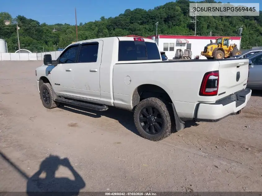 2023 Ram 2500 Laramie 4X4 6'4 Box VIN: 3C6UR5NL3PG569445 Lot: 42658342