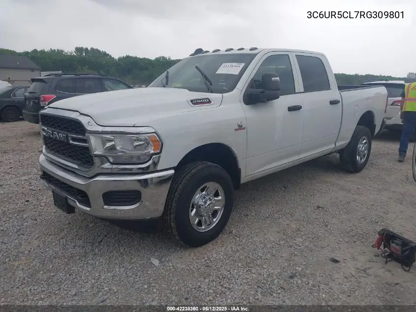 2024 Ram 2500 Tradesman 4X4 6'4 Box VIN: 3C6UR5CL7RG309801 Lot: 42238360