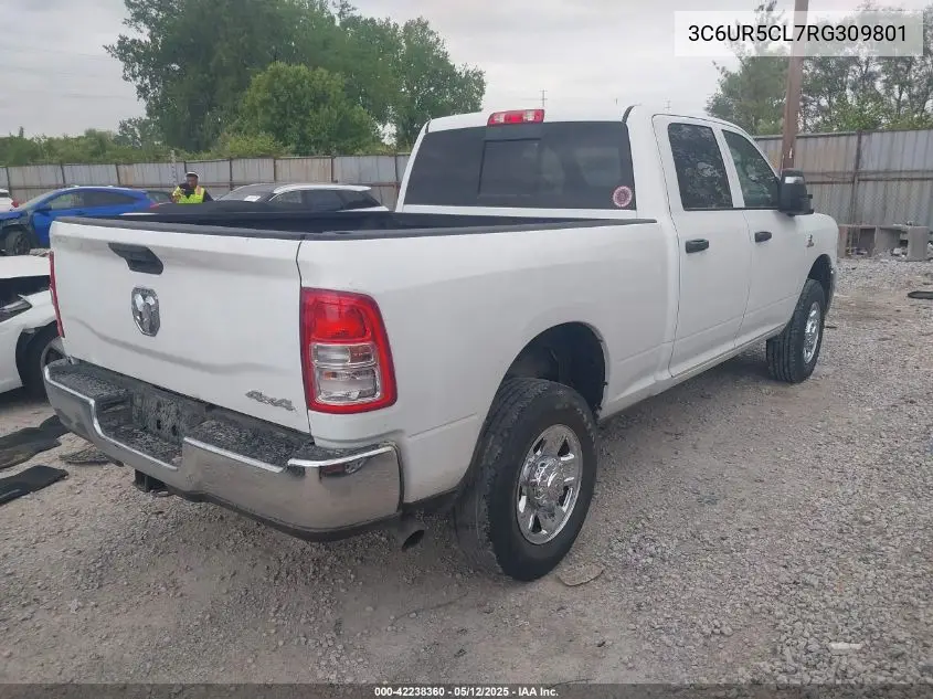 2024 Ram 2500 Tradesman 4X4 6'4 Box VIN: 3C6UR5CL7RG309801 Lot: 42238360