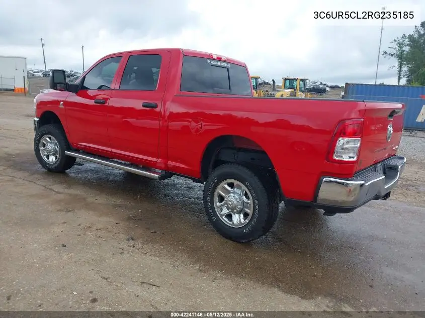 2024 Ram 2500 Tradesman 4X4 6'4 Box VIN: 3C6UR5CL2RG235185 Lot: 42241146