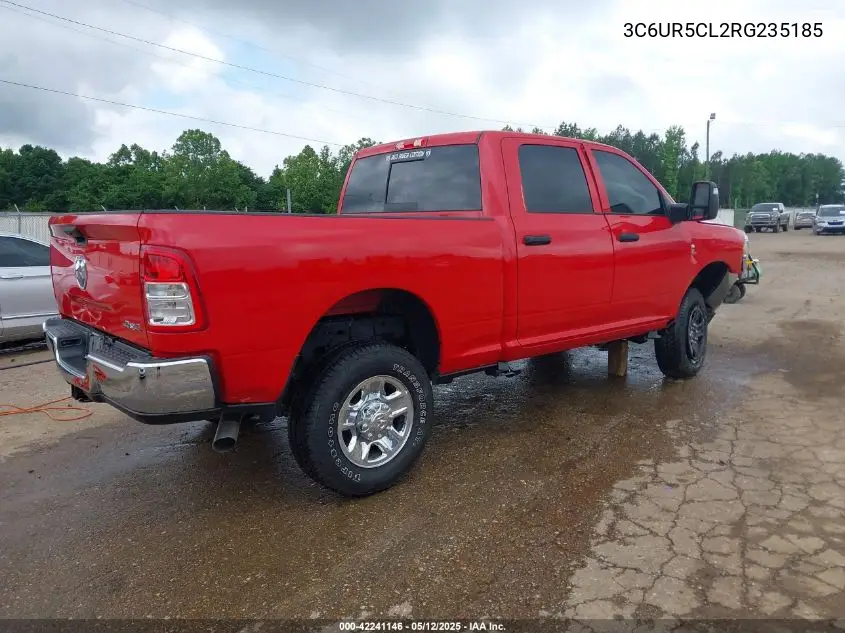 2024 Ram 2500 Tradesman 4X4 6'4 Box VIN: 3C6UR5CL2RG235185 Lot: 42241146