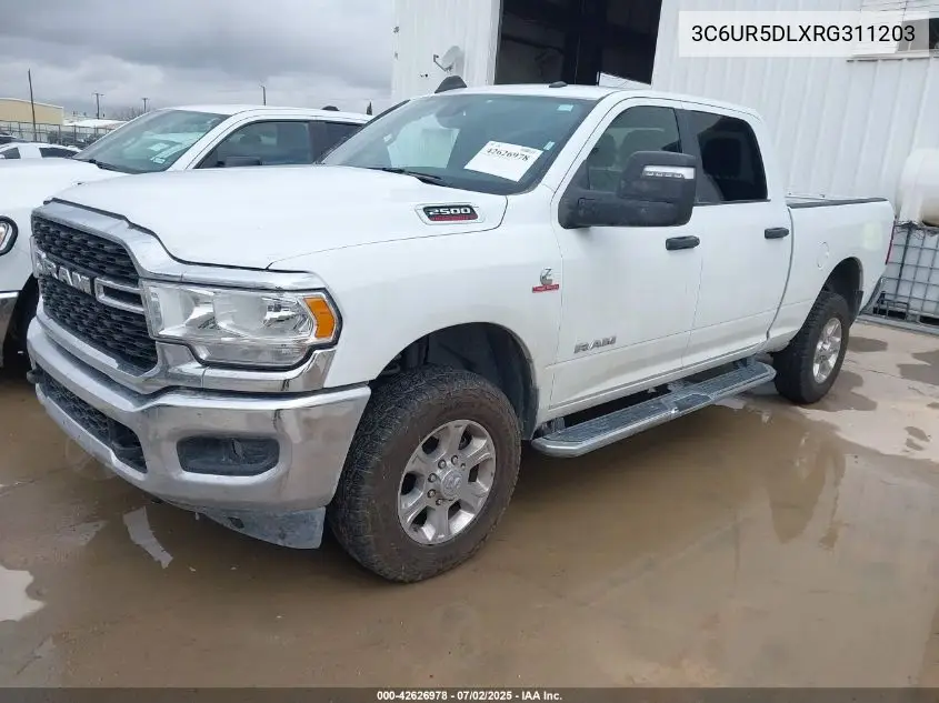 2024 Ram 2500 Big Horn 4X4 6'4 Box VIN: 3C6UR5DLXRG311203 Lot: 42626978