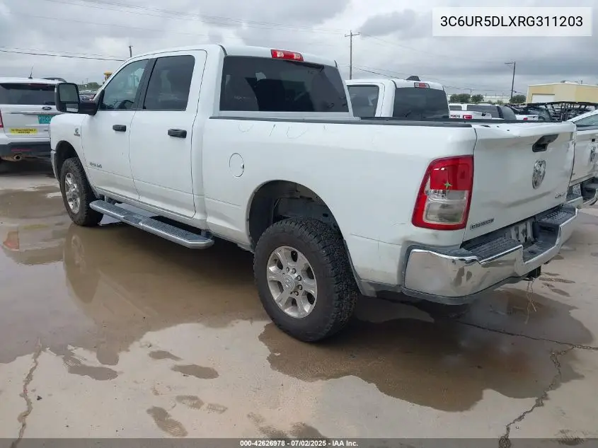 2024 Ram 2500 Big Horn 4X4 6'4 Box VIN: 3C6UR5DLXRG311203 Lot: 42626978