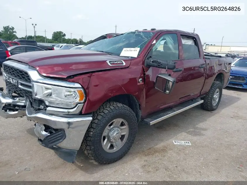 2024 Ram 2500 Tradesman 4X4 6'4 Box VIN: 3C6UR5CL5RG264826 Lot: 42638549