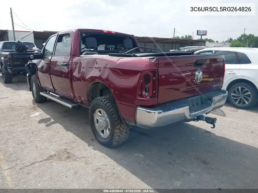 2024 Ram 2500 Tradesman 4X4 6'4 Box VIN: 3C6UR5CL5RG264826 Lot: 42638549