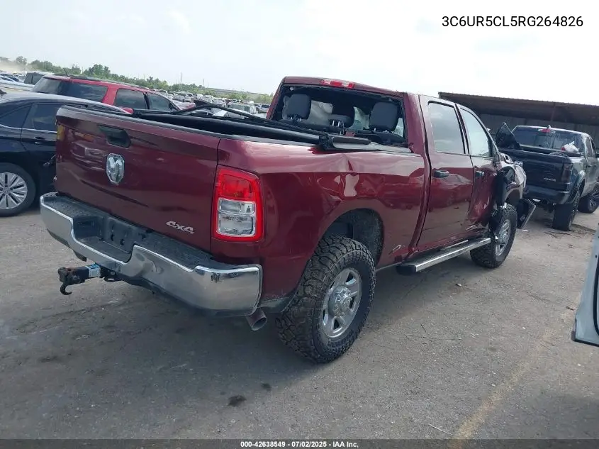 2024 Ram 2500 Tradesman 4X4 6'4 Box VIN: 3C6UR5CL5RG264826 Lot: 42638549