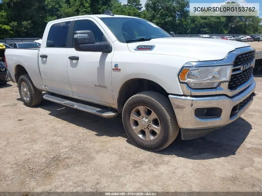 2024 Ram 2500 Big Horn 4X4 6'4 Box VIN: 3C6UR5DL0RG153762 Lot: 42641189