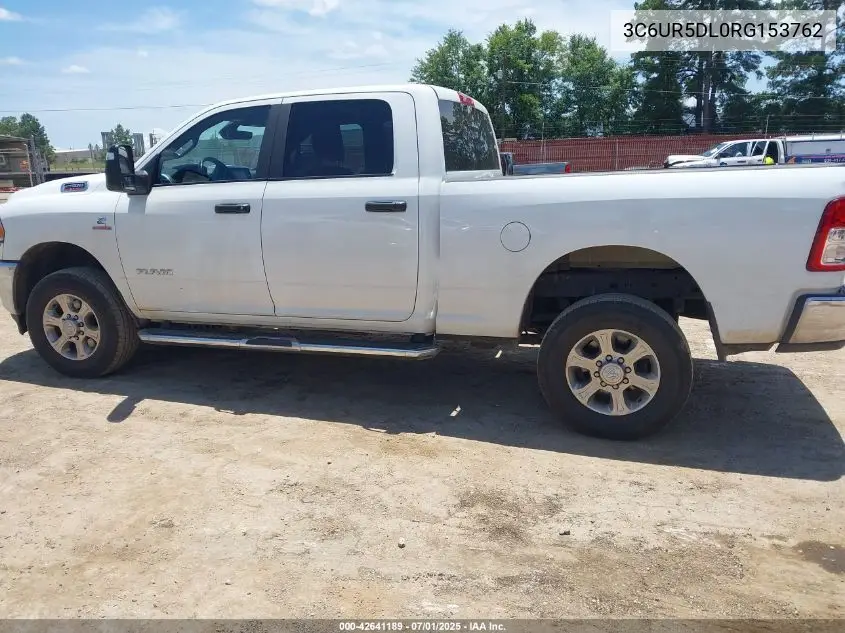 2024 Ram 2500 Big Horn 4X4 6'4 Box VIN: 3C6UR5DL0RG153762 Lot: 42641189