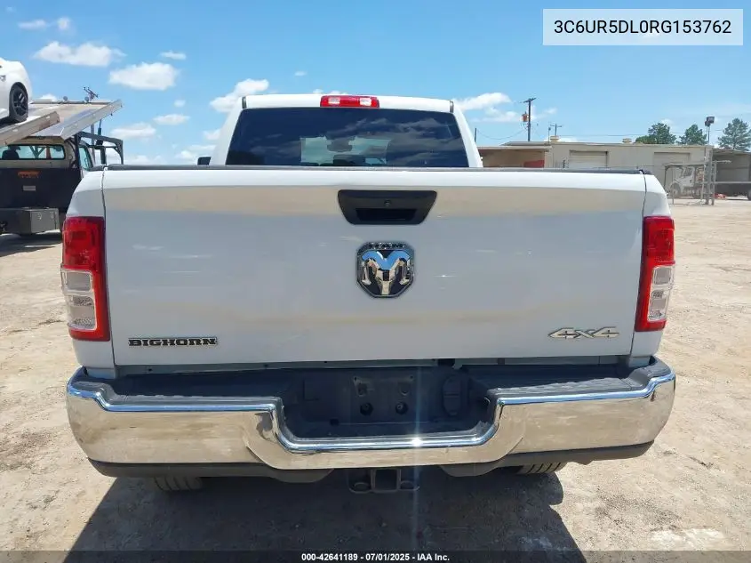 2024 Ram 2500 Big Horn 4X4 6'4 Box VIN: 3C6UR5DL0RG153762 Lot: 42641189