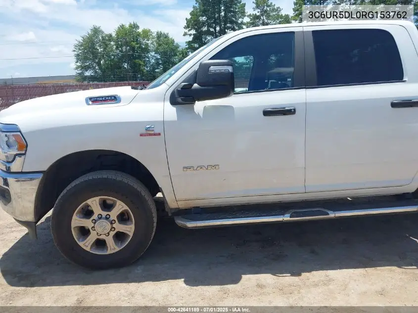 2024 Ram 2500 Big Horn 4X4 6'4 Box VIN: 3C6UR5DL0RG153762 Lot: 42641189