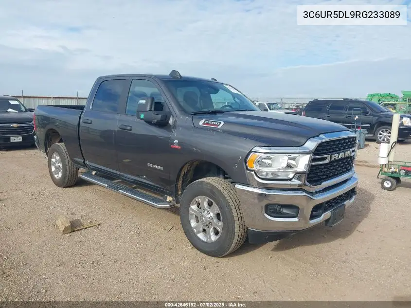 2024 Ram 2500 Big Horn 4X4 6'4 Box VIN: 3C6UR5DL9RG233089 Lot: 42646152