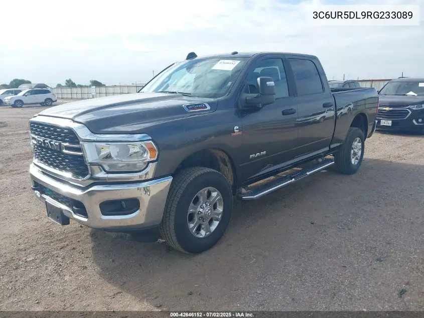 2024 Ram 2500 Big Horn 4X4 6'4 Box VIN: 3C6UR5DL9RG233089 Lot: 42646152