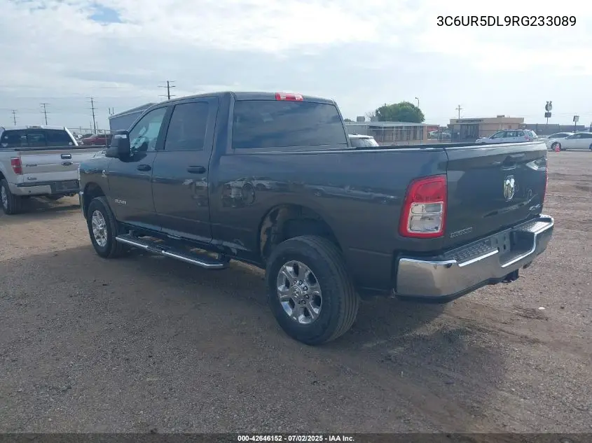 2024 Ram 2500 Big Horn 4X4 6'4 Box VIN: 3C6UR5DL9RG233089 Lot: 42646152