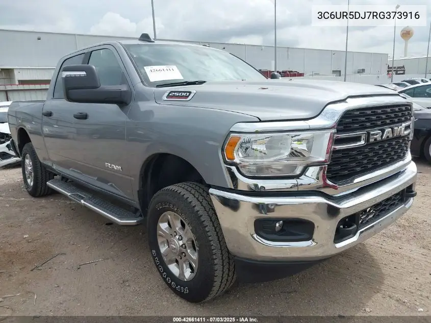 2024 Ram 2500 Big Horn VIN: 3C6UR5DJ7RG373916 Lot: 42661411