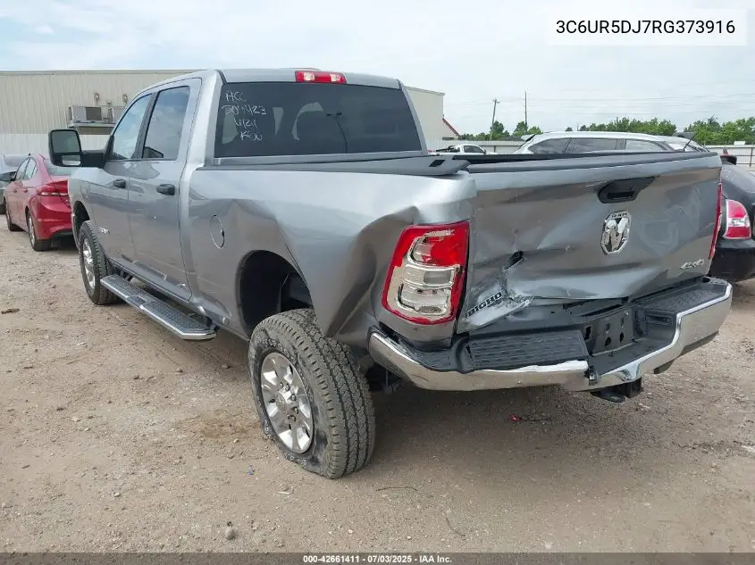 2024 Ram 2500 Big Horn VIN: 3C6UR5DJ7RG373916 Lot: 42661411