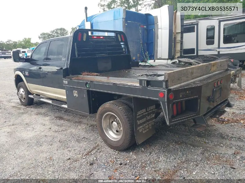 2011 Ram Ram 3500 Laramie VIN: 3D73Y4CLXBG535571 Lot: 42084776