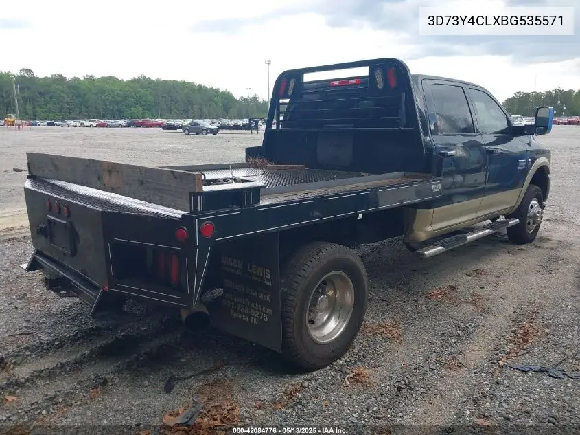2011 Ram Ram 3500 Laramie VIN: 3D73Y4CLXBG535571 Lot: 42084776