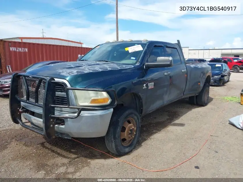 2011 Ram Ram 3500 St VIN: 3D73Y4CL1BG540917 Lot: 42528988