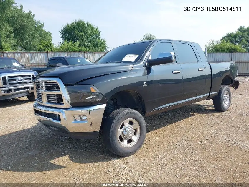 2011 Ram Ram 3500 Laramie VIN: 3D73Y3HL5BG514811 Lot: 42572530