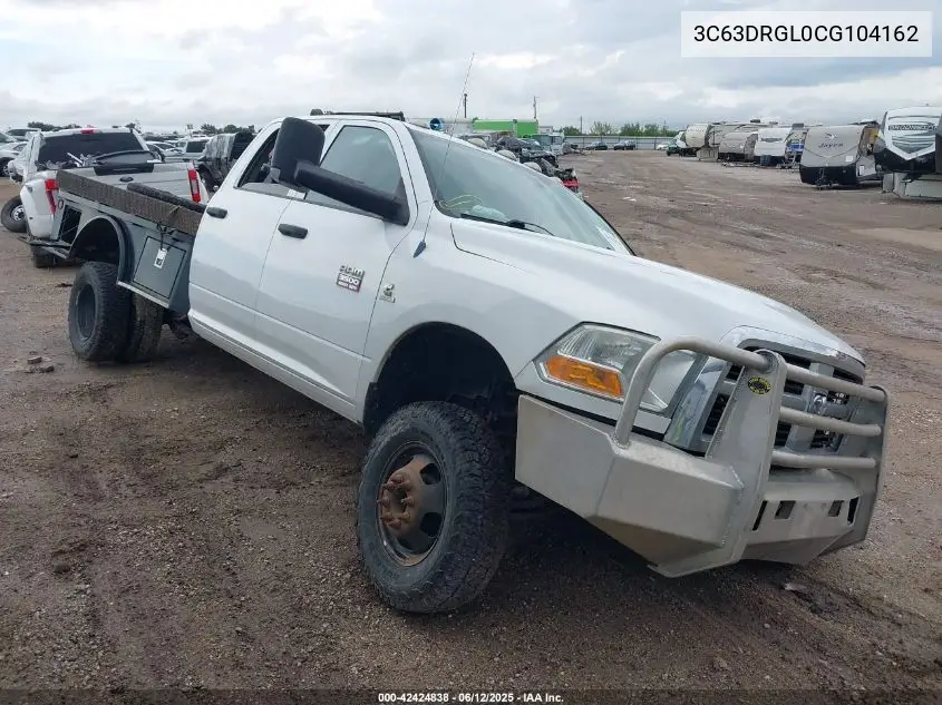 2012 Ram 3500 St VIN: 3C63DRGL0CG104162 Lot: 42424838
