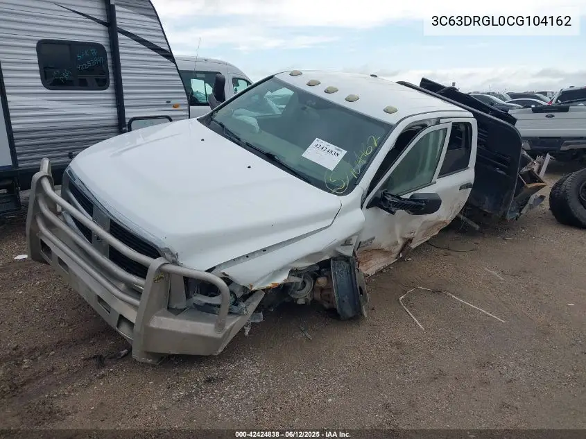 2012 Ram 3500 St VIN: 3C63DRGL0CG104162 Lot: 42424838