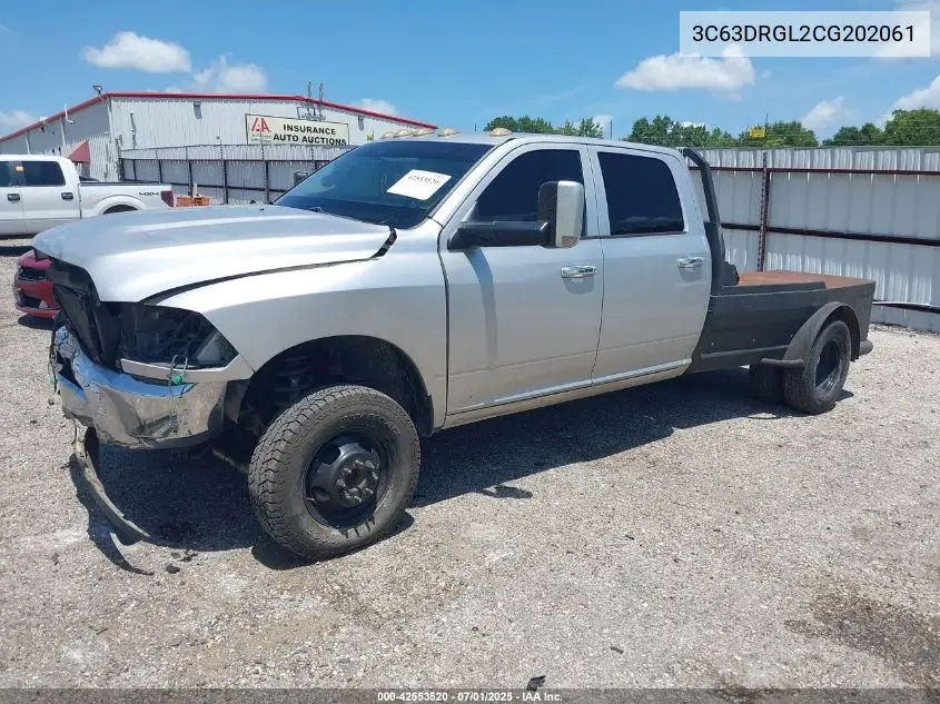 2012 Ram 3500 St VIN: 3C63DRGL2CG202061 Lot: 42553520