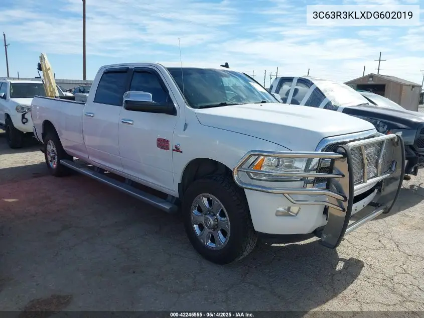 2013 Ram 3500 Laramie Limited VIN: 3C63R3KLXDG602019 Lot: 42245555