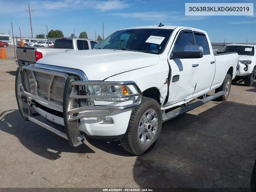 2013 Ram 3500 Laramie Limited VIN: 3C63R3KLXDG602019 Lot: 42245555