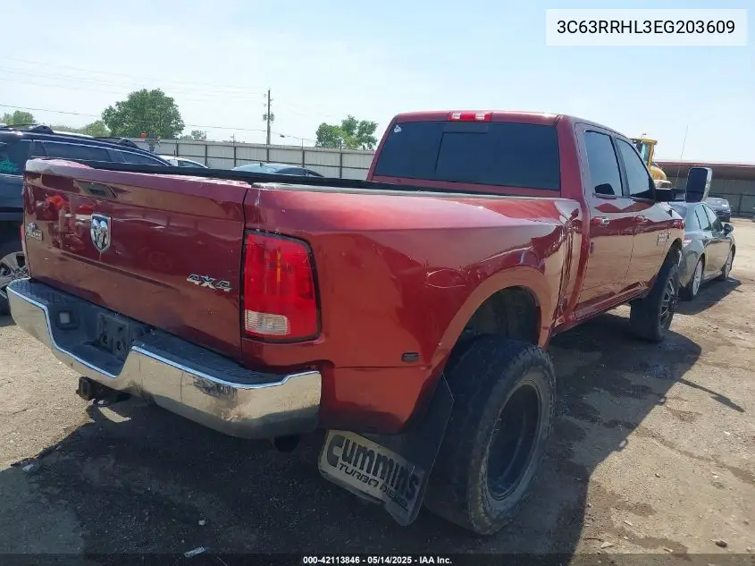 2014 Ram 3500 Big Horn VIN: 3C63RRHL3EG203609 Lot: 42113846