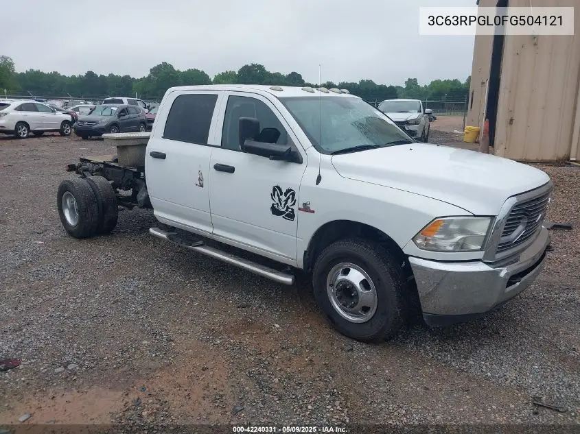 2015 Ram 3500 Tradesman VIN: 3C63RPGL0FG504121 Lot: 42240331