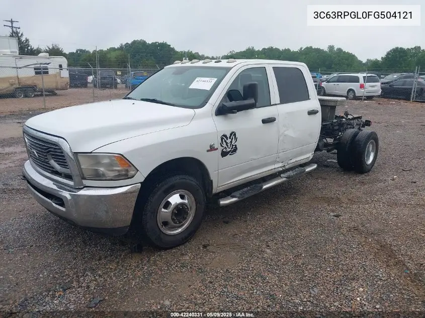 2015 Ram 3500 Tradesman VIN: 3C63RPGL0FG504121 Lot: 42240331
