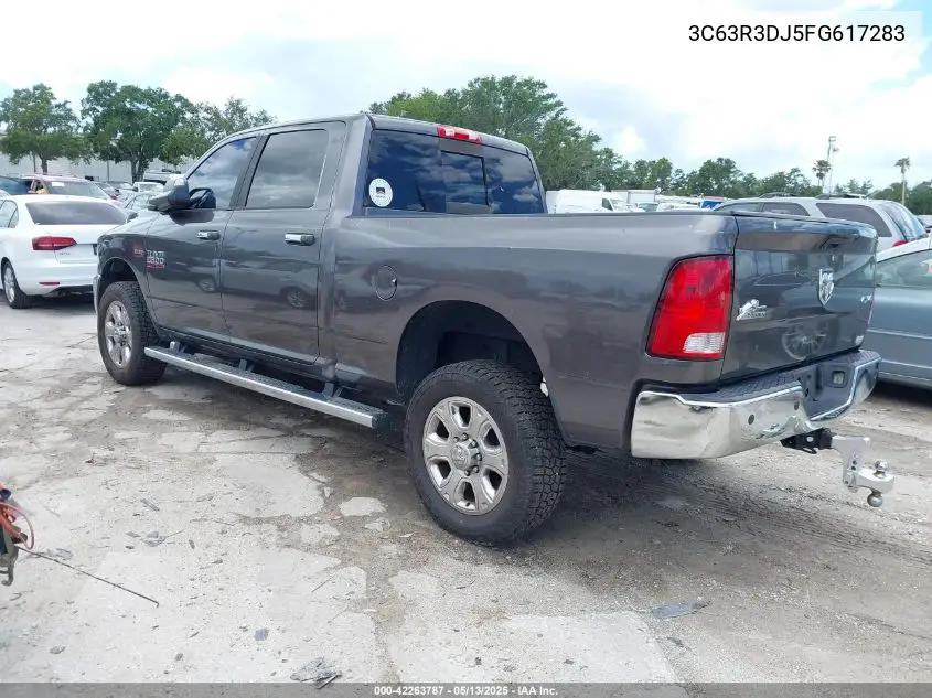2015 Ram 3500 Big Horn VIN: 3C63R3DJ5FG617283 Lot: 42263787