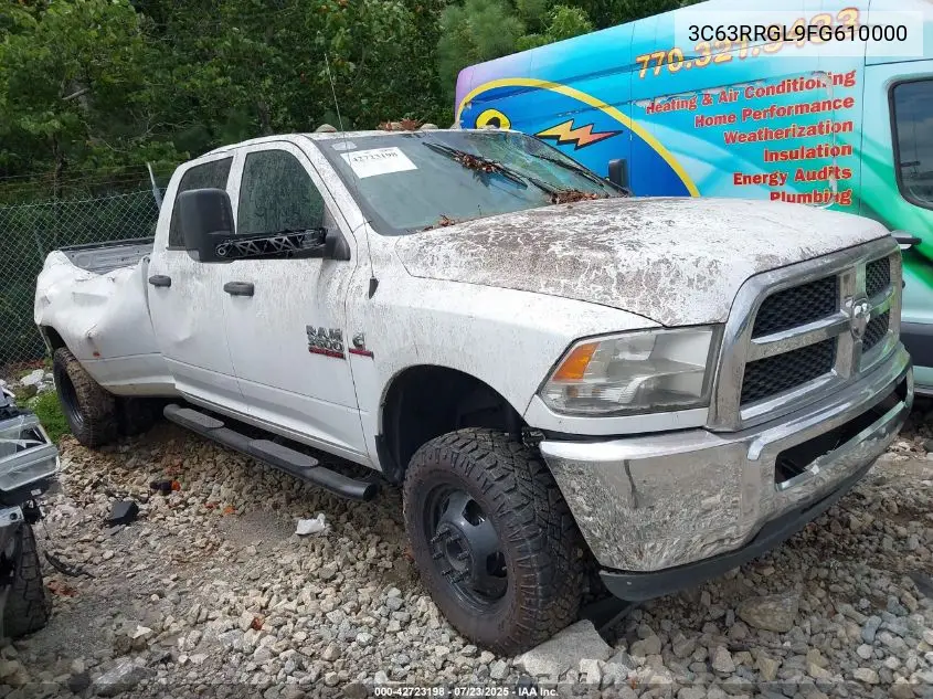2015 Ram 3500 Tradesman VIN: 3C63RRGL9FG610000 Lot: 42723198