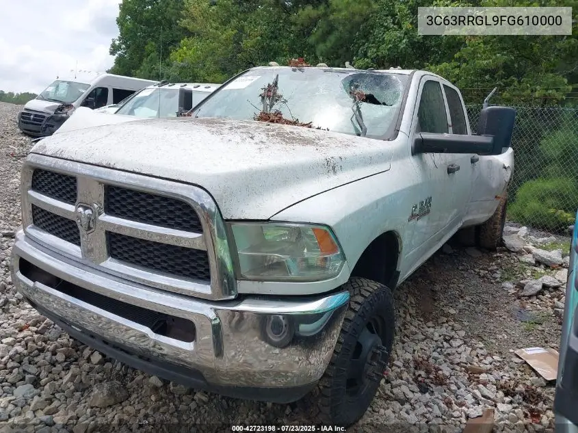 2015 Ram 3500 Tradesman VIN: 3C63RRGL9FG610000 Lot: 42723198