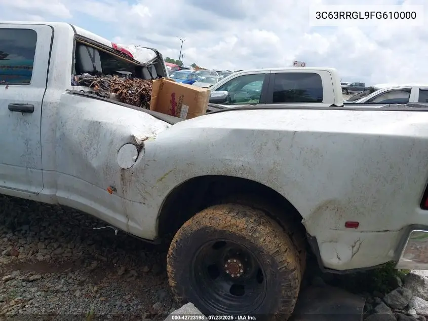 2015 Ram 3500 Tradesman VIN: 3C63RRGL9FG610000 Lot: 42723198