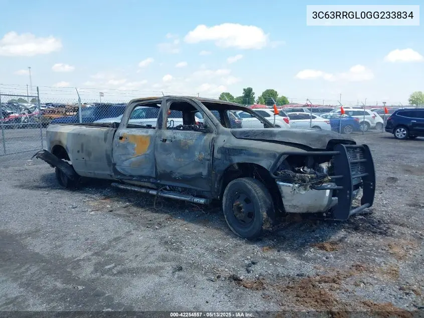 2016 Ram 3500 Tradesman VIN: 3C63RRGL0GG233834 Lot: 42254557