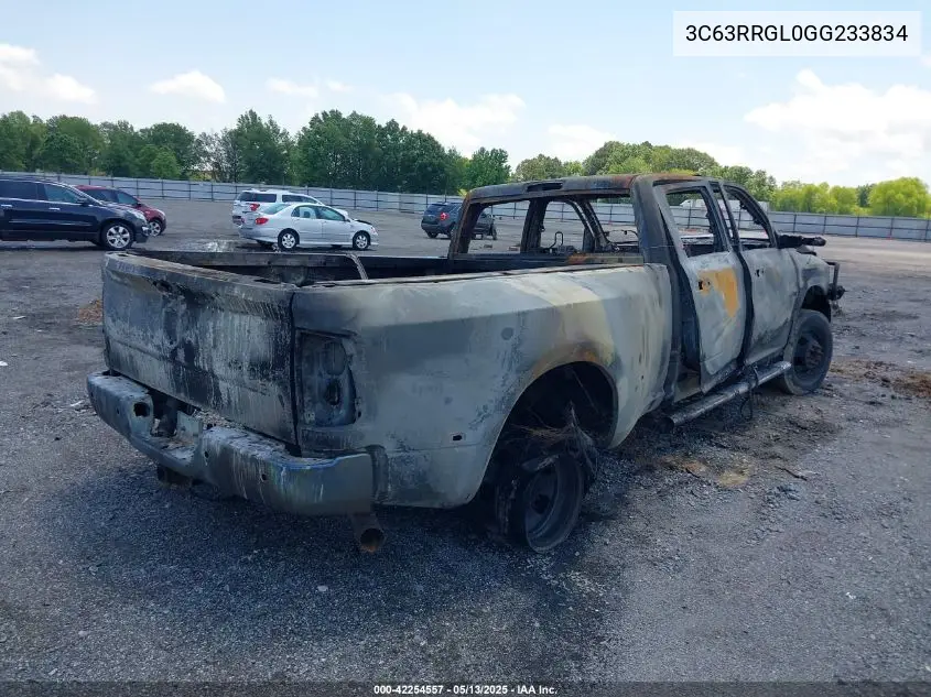 2016 Ram 3500 Tradesman VIN: 3C63RRGL0GG233834 Lot: 42254557
