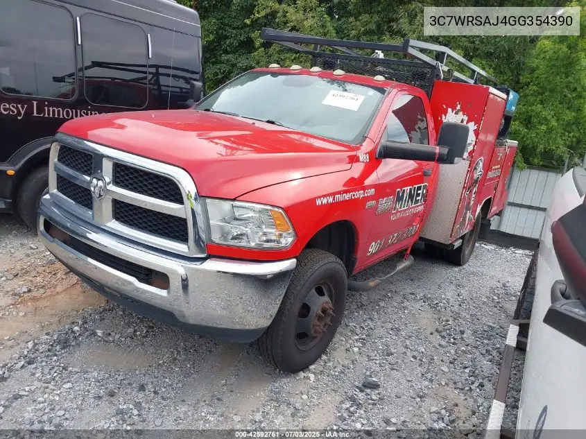 2016 Ram 3500 Chassis Tradesman/Slt VIN: 3C7WRSAJ4GG354390 Lot: 42592761