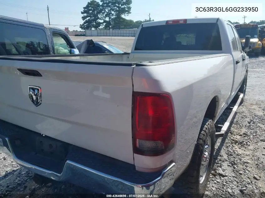 2016 Ram 3500 Tradesman VIN: 3C63R3GL6GG233950 Lot: 42646696