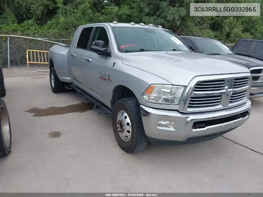 2016 Ram 3500 Lone Star VIN: 3C63RRLL5GG332865 Lot: 42667622