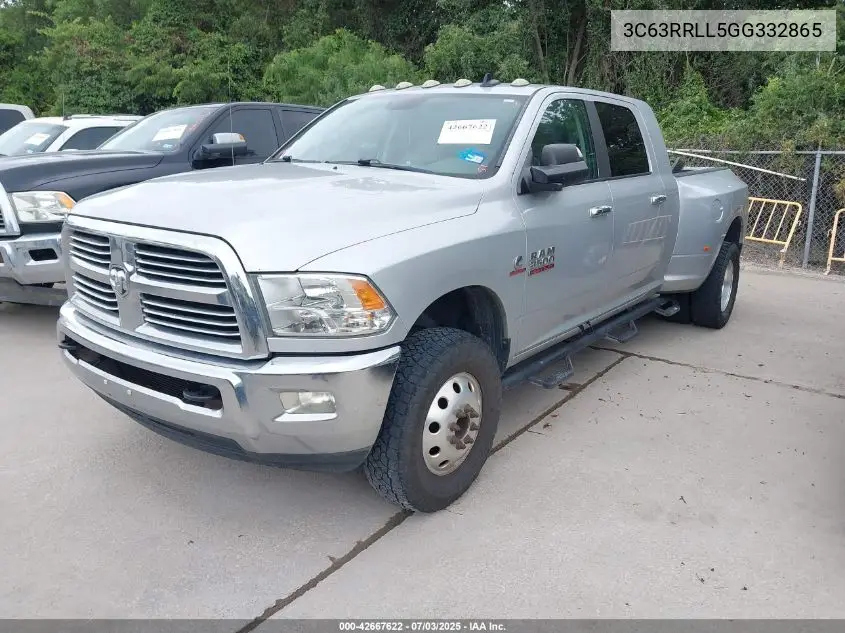 2016 Ram 3500 Lone Star VIN: 3C63RRLL5GG332865 Lot: 42667622