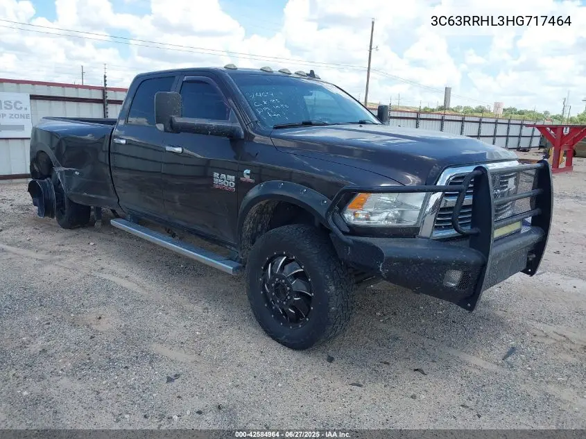 2017 Ram 3500 Lone Star 4X4 8' Box VIN: 3C63RRHL3HG717464 Lot: 42584964