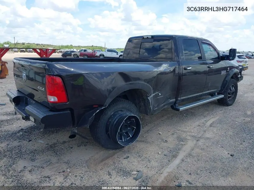 2017 Ram 3500 Lone Star 4X4 8' Box VIN: 3C63RRHL3HG717464 Lot: 42584964